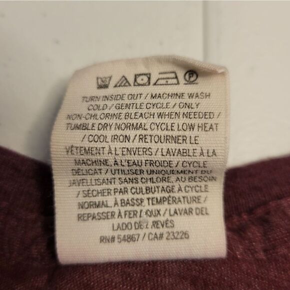 PINK Victoria's Secret Y2K Long Sleeve Purple Scoop Neckline Tee Women's Size XS - Picture 6 of 8